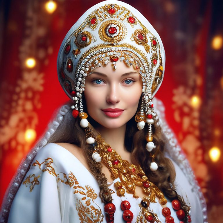 🖌 Рисуем ярко: Русская красавица